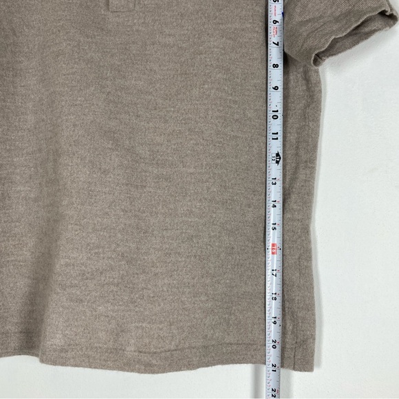 Christian Lacroix Shirt Sweater Men’s Beige Size M Extra fino Merino Wool - Picture 5 of 16